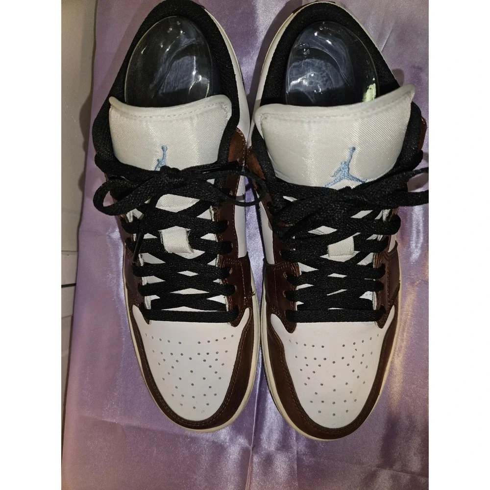 Nike Air Jordan 1 Low SE Mocha University Blue Brown White FQ7832-142 Mens 10